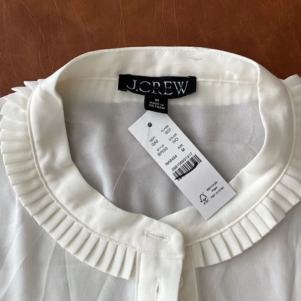 J. Crew Drapey button-up top* - Picture 3 of 6
